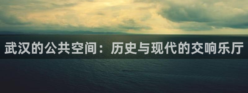 长运娱乐平台登录入口：武汉的公共空间：历史与现代的交响乐厅